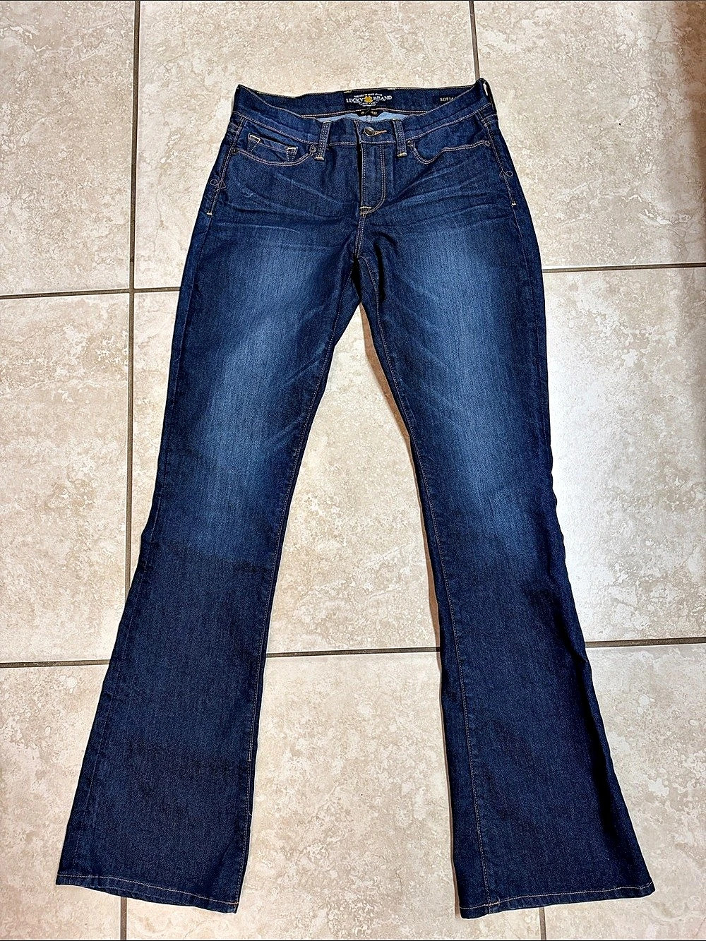 Lucky Brand Sofia Boot Flare Jeans in Blue Waist 28 Like New